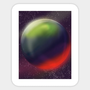 Sci-Fi planet Sticker